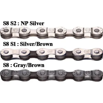 Řetěz na kolo Yaban - Řetěz S8 šedý 8x (116čl.)