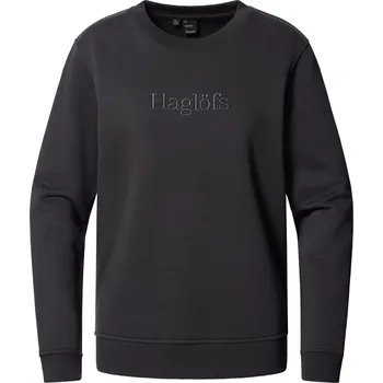 Dámská mikina Dámská bavlněná mikina Haglöfs Crewneck - černá Velikost: L