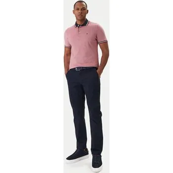 Pánské tričko Jack & Jones Polokošile Paulos 12136668 Červená Slim Fit XL