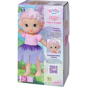 Panenka BABY born Storybook Fialková víla, 18 cm