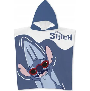 Plážový ručník Disney Lilo a Stitch, Hvězdný pes, pončo, 55x110 cm