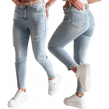 Dámské džíny DStreet UY2489 Dámské džíny střihu "mom jeans" velikost L