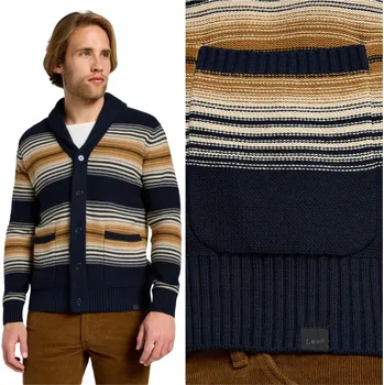 Pánský svetr Lee FRONTIER CARDIGAN L Pánský svetr