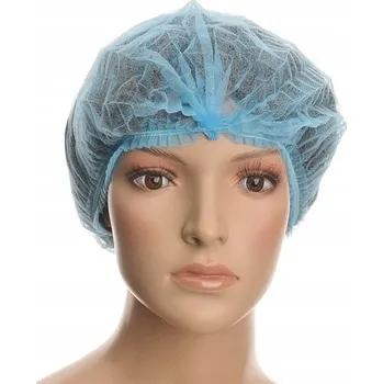 Čepice Jednorázová čepice modrá clip flizelina 12g 100 Ks