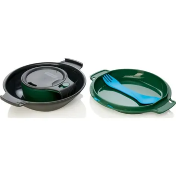 Svačinový box Humangear GoKit Lunchbox Charcoal Green Deluxe