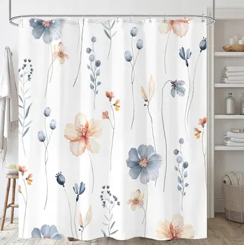 Prostěradlo Závěs textilní 180x180cm, antibakteriální voděodolný závěs do sprchy