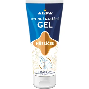 Masážní přípravek Alpa bylinný gel s hřebíčkem, 100 ml