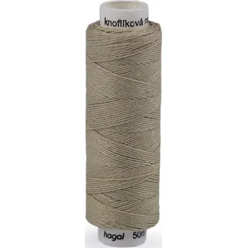 Nit Nitě lněné knoflíkové 50 m, malé, 782 zelenošedá sv.