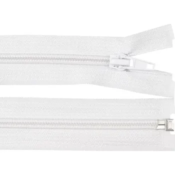 Zip Spirálový zip No 5 délka 60 cm bundový POL, malé, 101 bílá
