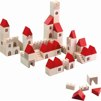 Dřevěná hračka Stavebnica mestečko
