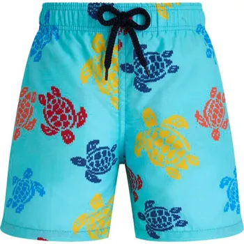 Chlapecké plavky PLAVKY VILEBREQUIN BOYS SWIM SHORTS RONDE DES TORTUES TRICOT BLEU LAZULI