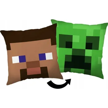 Polštář Oboustranný polštář Minecraft 40x40 cm