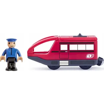 Vláček a vláčkodráha Lokomotiva na baterie, elektrická, pro vláčkodráhy Woody