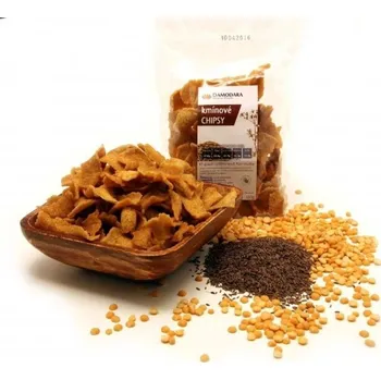 Slaná pochutina Damodara Chipsy 100 g kmínové