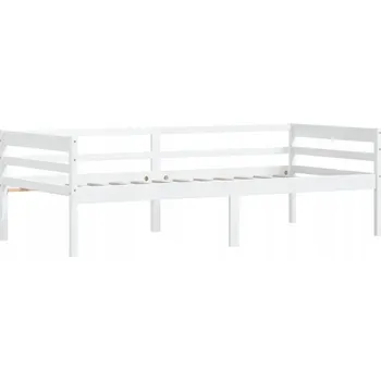 Postel Dřevěná manželská postel VidaXL 90x200 cm bílá