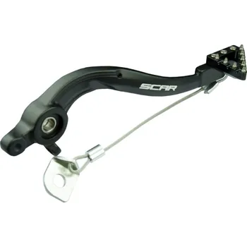 Brzdová čelist SCAR závodní páka zadního brzdy KTM 125 SX 17-22, 150 SX 17-22, 250 SX 19-22, 250 SXF 17-22, 250-450 SXF 17-22, 450 EXCF 23, 500 EXC 20, 500 EXCF 17-23 barva černá (SCAR závodní páka zadního brzdy KTM 125 SX 17-22, 150 SX 17-22, 250 SX 19-22, 250 SXF 17-2