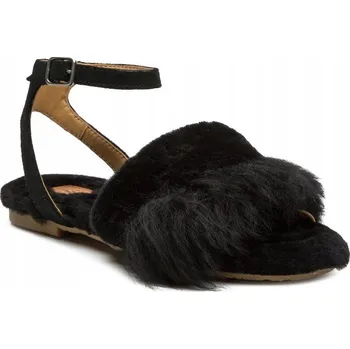 Dámské sandále UGG DÁMSKÉ KOŽENÉ SANDÁLY ČERNÉ VELIKOST 36 3U2G1*