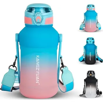 Láhev Láhev na vodu se slámkou 2000ml KANGZYUAN