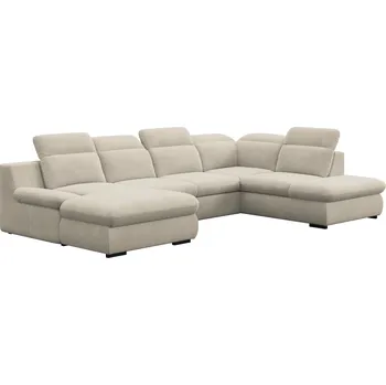 Sedací souprava Rozkládací sedací souprava, písková, pravá, LORETA ROH U