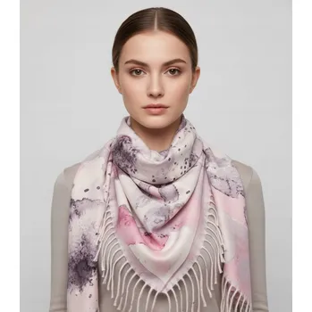 Šála Agrafka šála růžová 110 cm - dámská