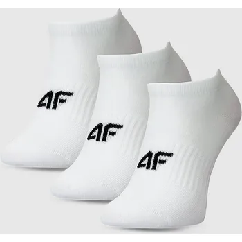 Dívčí oblečení 4F JUNIOR DÍVČÍ KRÁTKÉ PONOŽKY BÍLÉ KE KOTNÍKŮM 3 PÁRY VELIKOST 32-34