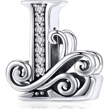 Přívěsek Přívěsek Přívěsek Charms stříbro 925 Písmeno L