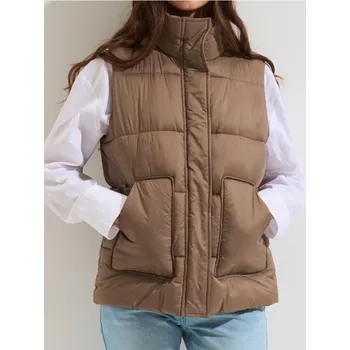 Dámská vesta Sinsay - Prošívaná vesta - fialová - 332HC-94X - 332HC-94X-XS