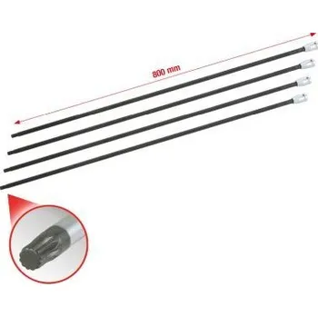 KS Tools Souprava nástrčných ořechů na hnací hřídele 1/2", mnohozub, 4 Ks 150.1740