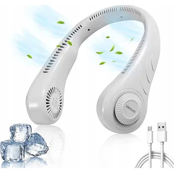 Domácí ventilátor Mini ventilátor Kinscoter Přenosný chladicí klimatizátor, bílý