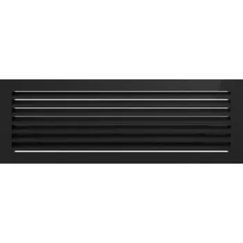 Stavebniny Krbová mřížka Kratki Fresh 49x17 - černá