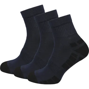 Pánské ponožky Ponožky MOOA Silver Bamboo Mid 3-pack Velikost ponožek: 43-46 / Barva: modrá/černá