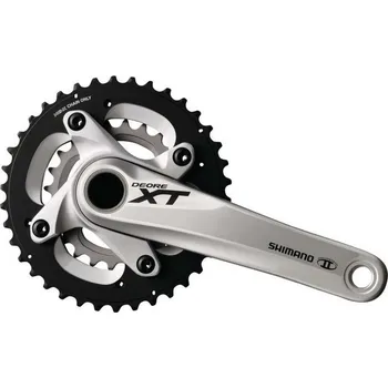 Klika na kolo Kliky Shimano XT FC-M785 38/26 stříbrné
