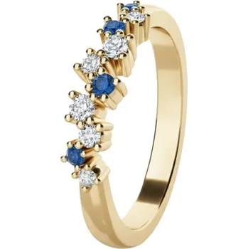 Prsten Couple, Jemný prsten Aurion, žluté zlato se zirkony, vel. 50, prům. 15.9 mm, 585-68-1-4279.0Z00.0.50.112