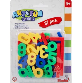 Dřevěná hračka A&F Magnetické čísla