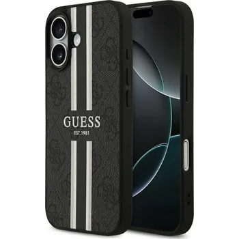 Telefonní příslušenství Guess - pevné pouzdro 4G Printed Stripes MagSafe (GUHMP17SP4RPSK) - iPhone 17 - černé