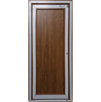 Vchodové dveře Plastové vchodové dveře Soft 2025-4 Zlatý dub/Bílá 88x198cm, pravé, dovnitř