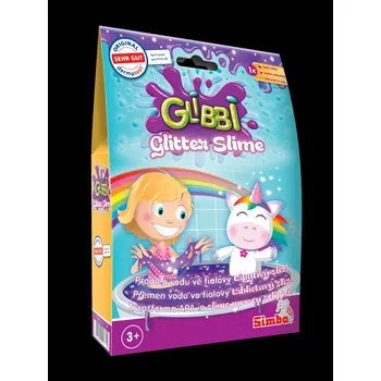 sliz Glibbi Glitter Slime sliz trblietavý fialový