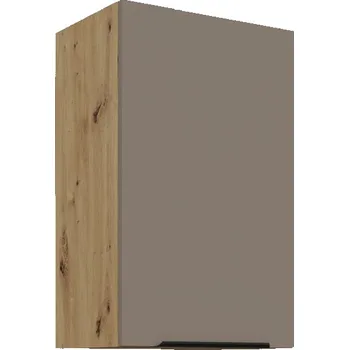 Kuchyňská skříňka Horní kuchyňská skříňka LUNARA - šířka 45 cm, tmavě béžová / dub artisan