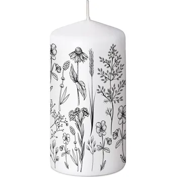 Válec 60x120 mm Botanical Garden, svíčka 255 gram