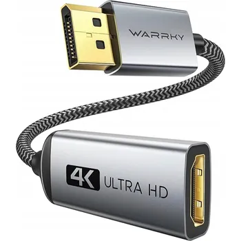 Video kabel ADAPTÉR 4K DISPLAYPORT NA HDMI KABEL - WARRKY