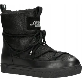 Dámská zimní obuv DÁMSKÉ BOTY zimní ovčí kůže SNĚHULE kožíšek Relax černé WOJAS vel. 39