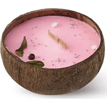 Svíčka Tropikalia Svíčka v kokosu - vůně Frozen Cranberry