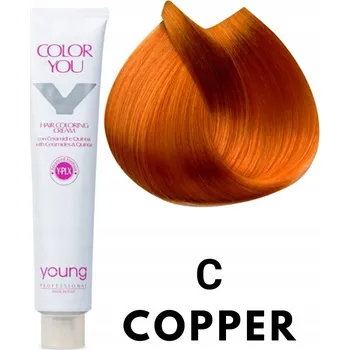 Barva na vlasy YOUNG Color You MĚDĚNÝ Korektor na vlasy COPPER RAME s ceramidy 100 ml