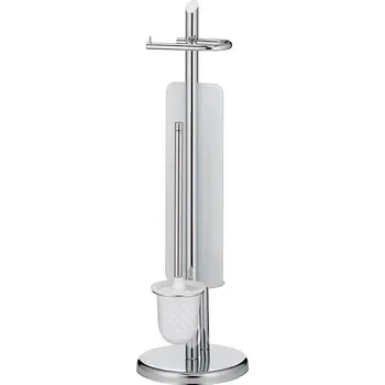 WC štětka KELA WC sada Ken s držákem náhradní role lesklý kov KL-20537