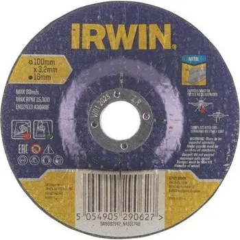 Příslušenství k brusce Kotouč řezný na kov 100x3,2 - upínací otvor 16mm IRWIN