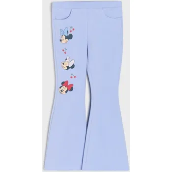 Dívčí kalhoty Sinsay - Kalhoty flare Minnie Mouse - světle modrá - 369HS-50X - 369HS-50X-104