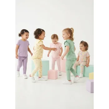 Dupačky Sinsay - Bavlněné legíny 5 ks - krémová - 282DJ-01X - 282DJ-01X-74