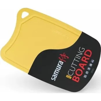 Kuchyňské prkénko Krájecí deska Samura žlutá, antibakteriální, plastová, do myčky
