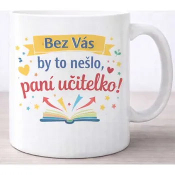 Hrneček pro paní učitelku 11 - bílý