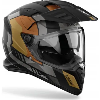 Helma na motorku PŘILBA AIROH BANDIT HORN GOLD MATT XL